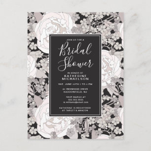 Brautparty   Silberspitzen im Garten Postkarte