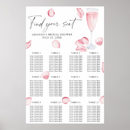 Brautparty-Sitzplan Poster