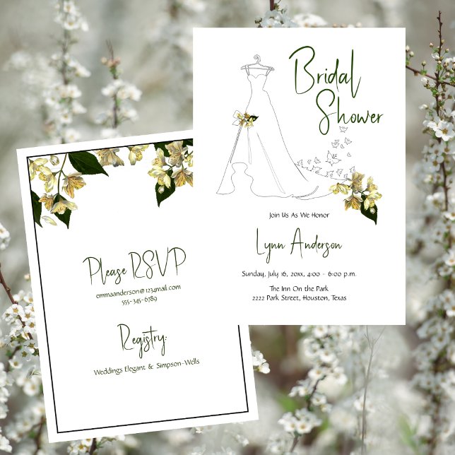 Brautparty Soft Summer Floral Einladung (Bridal Shower Soft Summer Floral Invitation)
