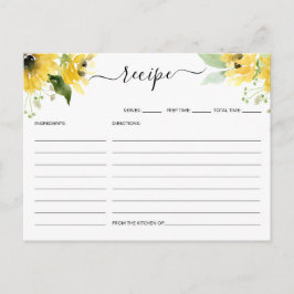 Brautparty Sonnenblumen Postkarte