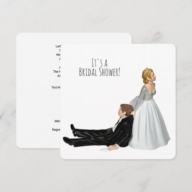 Brautparty Spaß Einladung (Vorne/Hinten)