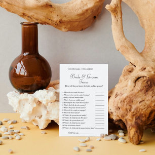 Brautparty-Spielkarte für Bräuche und Bräuche Ankündigung