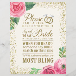 Brautparty-Spielzeichen - 8.5 x 11 Flyer