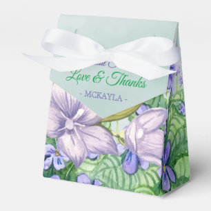 Brautparty Spring Wedding Violets Geschenkschachtel