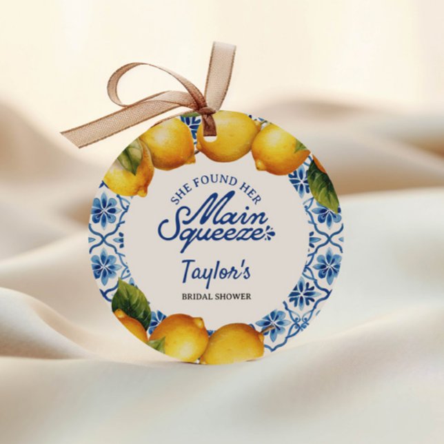 Brautparty Summer Lemon Geschenkanhänger (Von Creator hochgeladen)