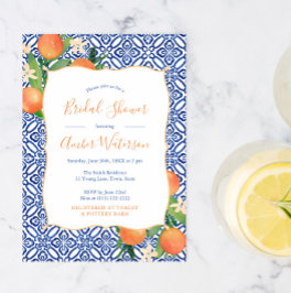 Brautparty - Süßes Zitrusfrüchte Orangen Klassisch Einladung