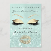 Brautparty Sweet 16. Mint Green Glitzer