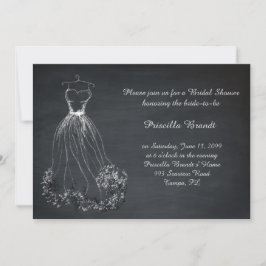Brautparty, Tafel, Traumkleid, stilvoll Einladung