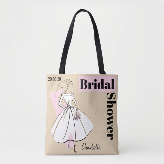 Brautparty-Tasche für neutrale Modebriefe (Vorderseite)