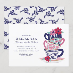 Brautparty Tea Cups Einladung