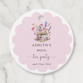 Brautparty Tee-Gastgeschenk-Tags Geschenkanhänger