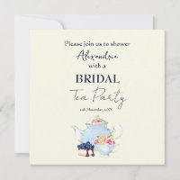 Brautparty Tee-Party Einladung personalisieren