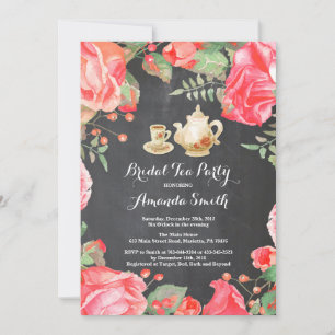 Brautparty-Teeparty-Einladung Floral Einladung