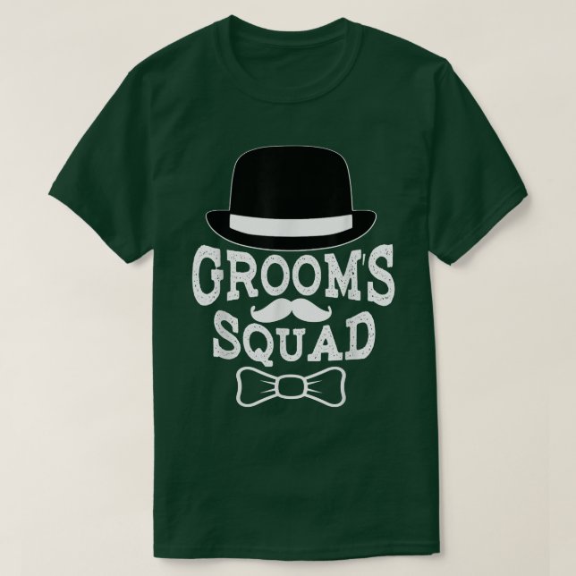 Brautparty Trauzeuge Groom Squad T-Shirt (Design vorne)