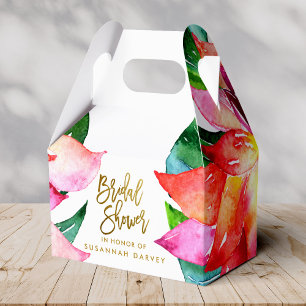 Brautparty   Tropische Wasserfarbe Vielen Dank Geschenkschachtel