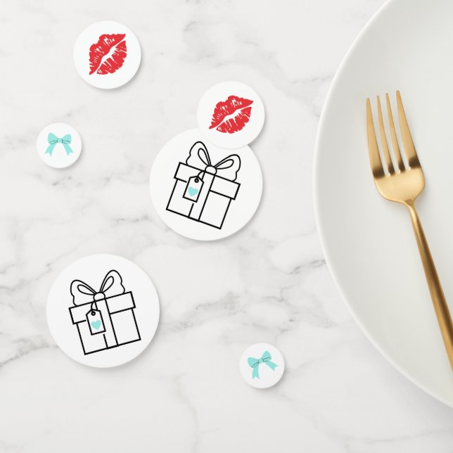 Brautparty Türkis Konfetti (Gruppe)