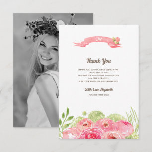 Brautparty Vielen Dank, dass Sie sich für die Foto Dankeskarte