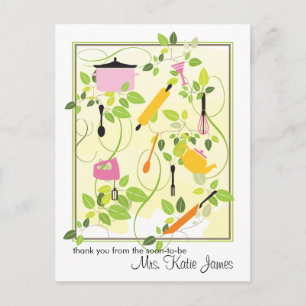 Brautparty Vielen Dank Post Card Postkarte