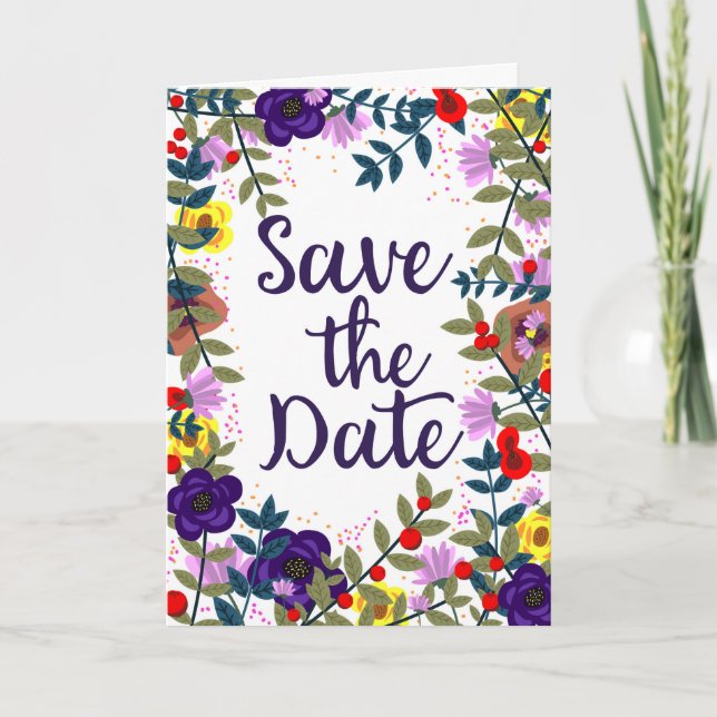 Brautparty Vintage Blume (Vorderseite)