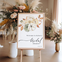 Brautparty von Autumn Pumpkin willkommen Poster