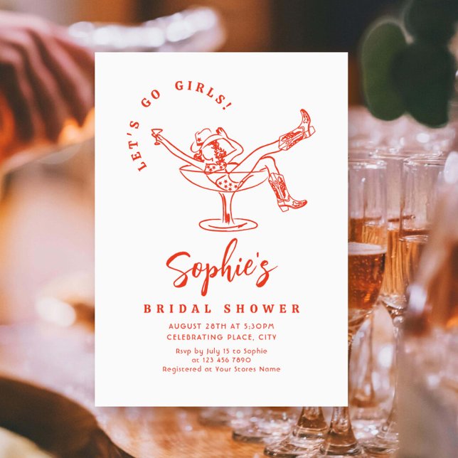 Brautparty von Funky Hand Drawn Scribble Einladung (Von Creator hochgeladen)