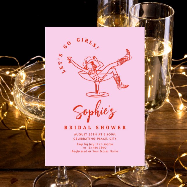 Brautparty von Funky Hand Drawn Scribble Einladung (Von Creator hochgeladen)