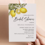 Brautparty Wasserfarbe Lemon Einladung<br><div class="desc">Aquarellfarben Zitrus Zitronenbräune Einladungen | Sie fand ihren Hauptpresse Lemon Bridal Dusche Einladung | Gelbes Brautparty | Lemon Themed Bridal Dusche Einladung</div>