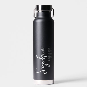 Brautparty-Wasserflasche Brautjungfer Name Datum Trinkflasche