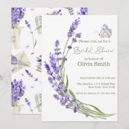 Brautparty Watercolor Boho Lavender Einladung