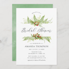 Brautparty "Watercolor Greenery" Einladung