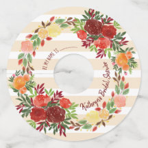 Brautparty Watercolor Hochzeitskranz für Rose
