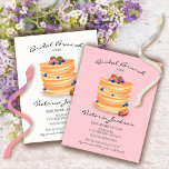 Brautparty Wedding Brunch Pancakes Einladung<br><div class="desc">Bridal Brunch Polterabend mit einem großen Stapel auf Pfannkuchen,  Beeren und Puderzucker. Ideal für eine Babydusche,  einen Brunch oder ein Brautparty oder einen Brunch nach der Hochzeit mit den Newlyweds. Alle Formulierungen können an Ihre Bedürfnisse angepasst werden!</div>