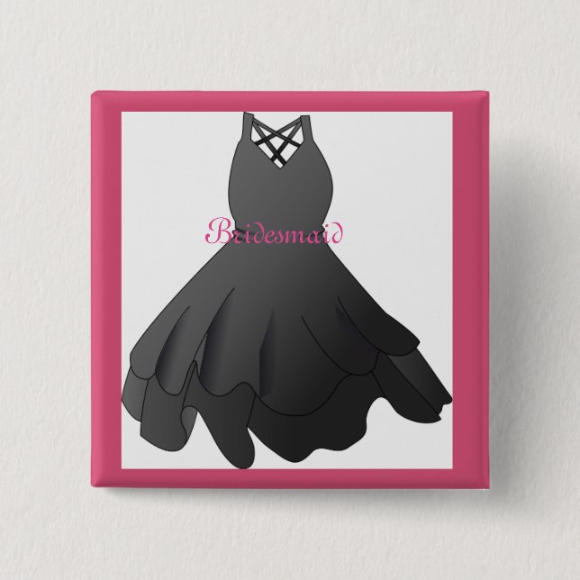 Brautparty Wedding Dress Bridesmaid Button Button (Vorderseite)