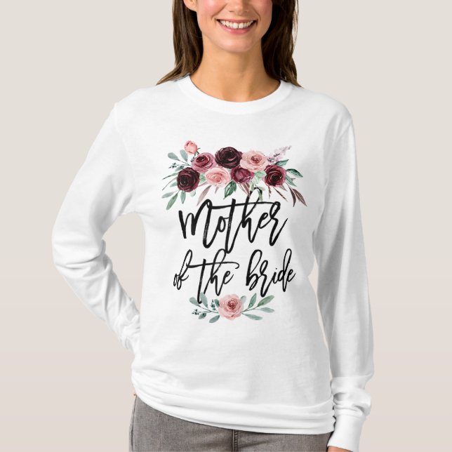 Brautparty Wedding Gift für Bride Mama Mutter von T-Shirt (Vorderseite)
