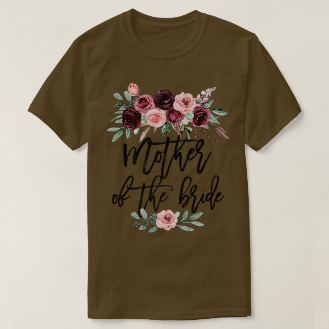 Brautparty Wedding Gift für Bride Mama Mutter von T-Shirt (Design vorne)