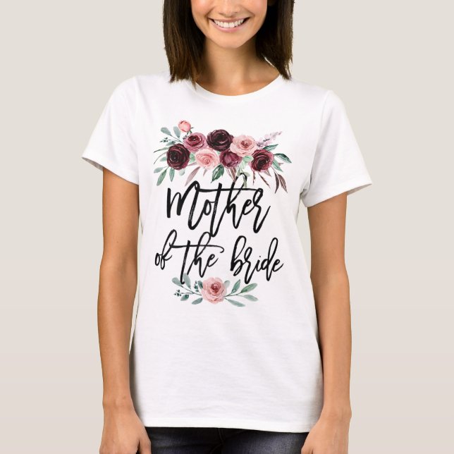 Brautparty Wedding Gift für Bride Mama Mutter von T-Shirt (Vorderseite)