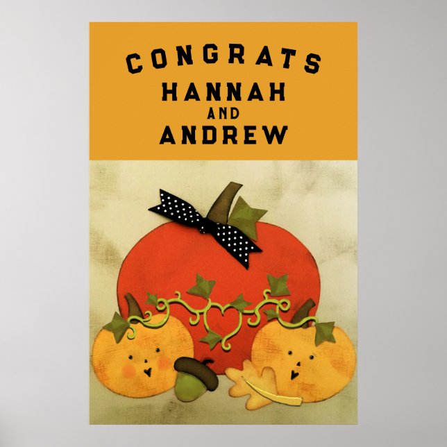 Brautparty Wedding Glückwunschs Poster (Vorne)