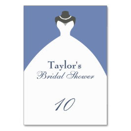 Brautparty Wedding Gown Tischnummer