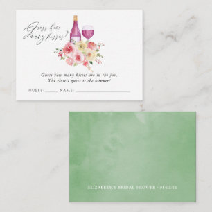 Brautparty Weinlecker Spiel Begleitkarte