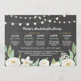 Brautparty-weiße ReiseBlumen-rustikale Lichter Einladung