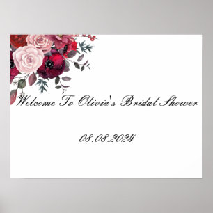 BRAUTPARTY WELCOME SIGN BRAUTPARTY POSTER