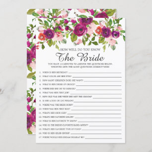 Brautparty: Wie gut kennen Sie das Bride-Spiel? Einladung