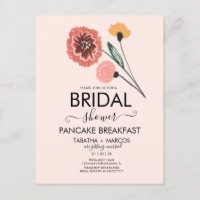 Brautparty Wilde Blume Handgezeichnete Kunst