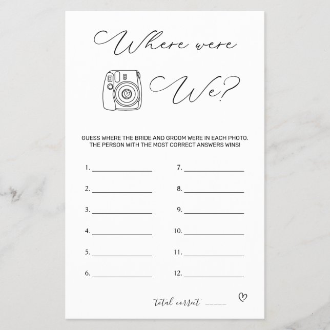 Brautparty, wo wir Flyer hatten (Vorne)