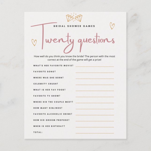 Brautparty, wo wir Kartenspiel-Flyer waren Flyer (Vorne)