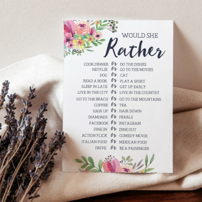 Brautparty würde sie lieber Spielkarte haben Einladung (Von Creator hochgeladen)