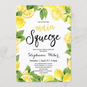 Brautparty zum Drücken von Zitronen Einladung