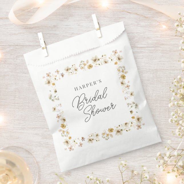 Brautparty zur Wildblume von Wasserfarben Geschenktütchen (Ausgeschnitten)