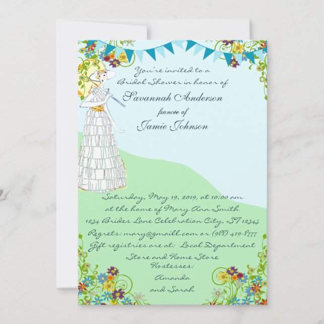 Brautpartyeinladungen Einladung (Vorderseite)