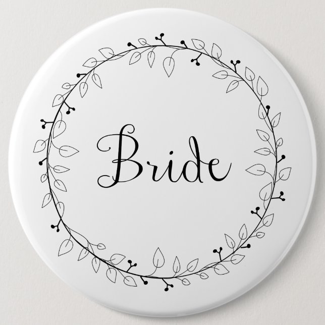 Brautpartyidentifizierung Braut Button (Vorderseite)